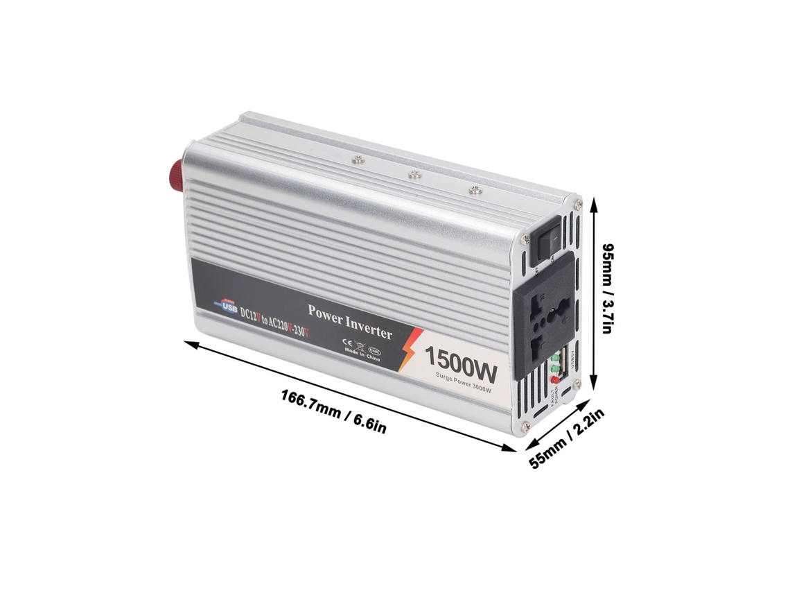 Inversor De Onda Senoidal Modificada 1500w Carro