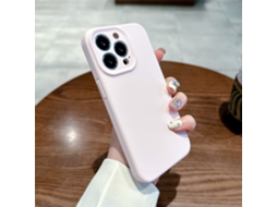 Capa Para Iphone (rosa (magnética), Apple 13 Pro), Silicone Líquido, Resistente A Quedas, Com Fixação Magnética Magsafe.