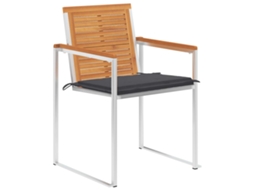 Maison Exclusive - Cadeiras De Jardim 8 Pcs C/ Almofadões Madeira De Acácia Maciça