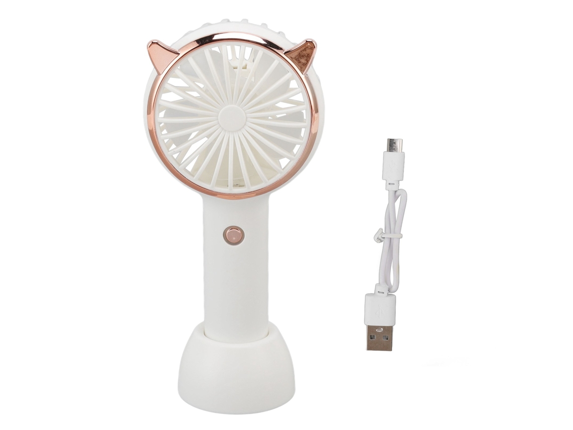 Ventilador Portátil Laxiscreed Handheld Com Três Velocidades E Bateria De Lítio Recarregável