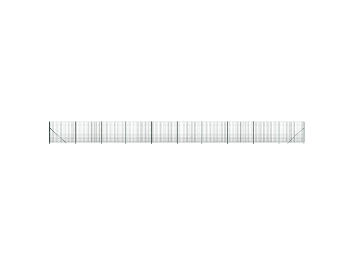Wire Mesh Fence, Wire Mesh Fences Vidaxl Verde Aço (1.4 X 25 M)