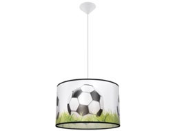 Luminárias Pendentes Piłka de Pvc Branco/Preto/Verde 82X40X40Cm SOLLUX LIGHTING