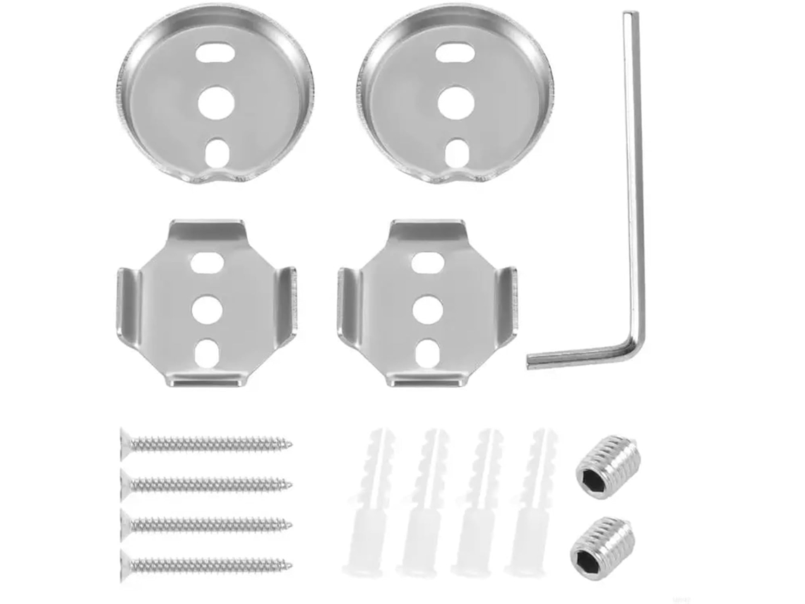 Conjunto De Suportes Para Toalha Em Aço Inoxidável Com Ferragens, Incluindo Suportes E Fixadores Para Banheiro