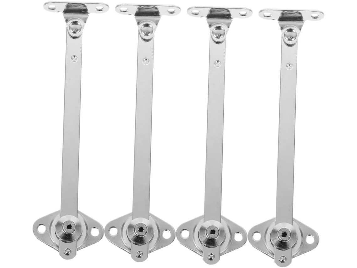 Conjunto De 4 Suportes Aço Inoxidável Para Portas Armários,