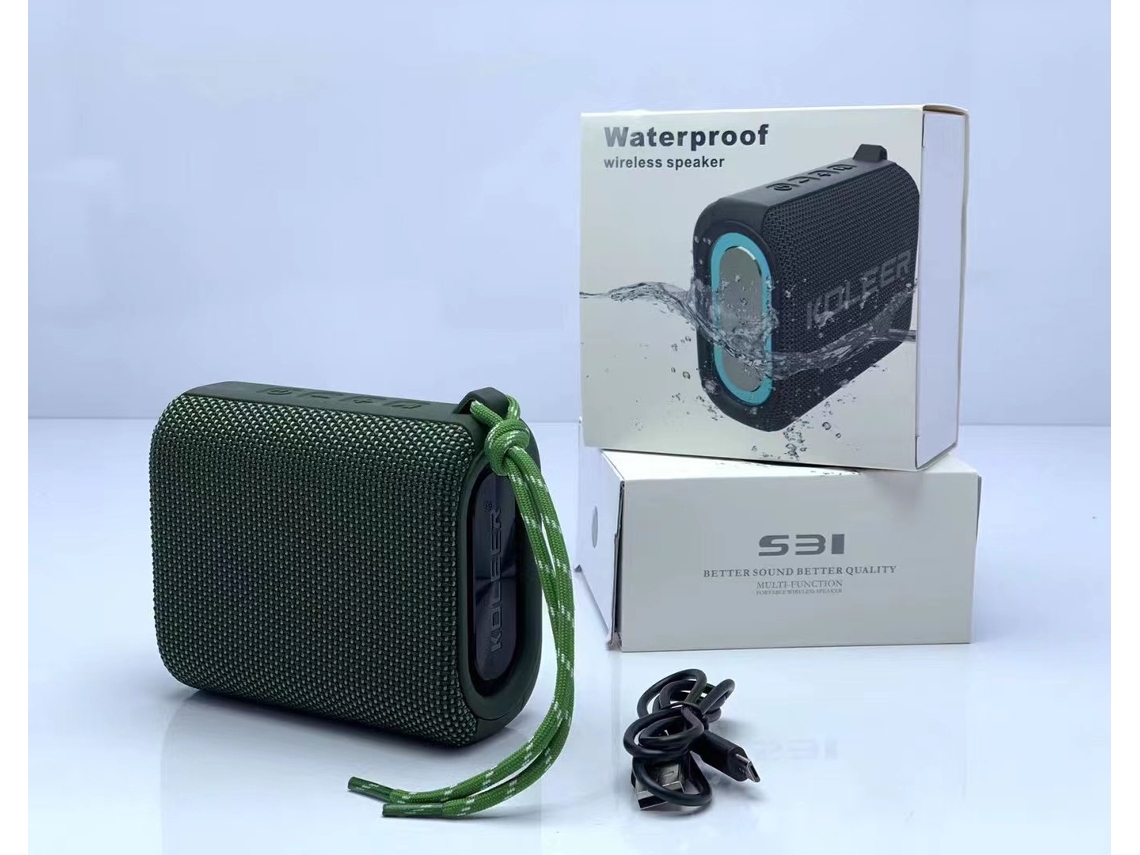 S31 Caixa Bluetooth Portátil IPX7 para Banho Bicicleta Água ZSANFS | ZSANFS