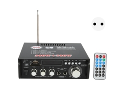 Amplificador De Potência Bluetooth De 300 W Com Porta Usb E Cartão Sd, Controle Remoto, Display Led, Sistema De Som Doméstico, 220 V, Plugue Europeu.