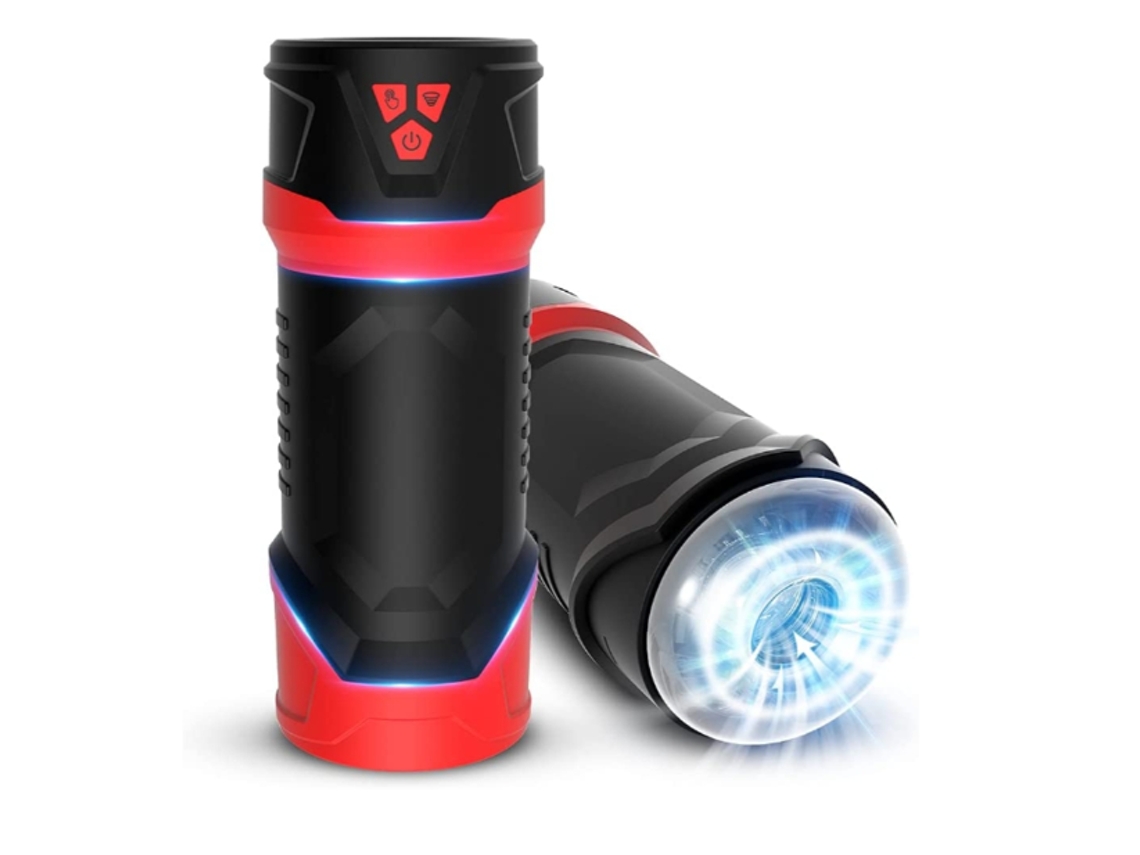 Copo masturbador masculino elétrico automático com 10 vibrações e 3 ventosas de vácuo, preto, preto