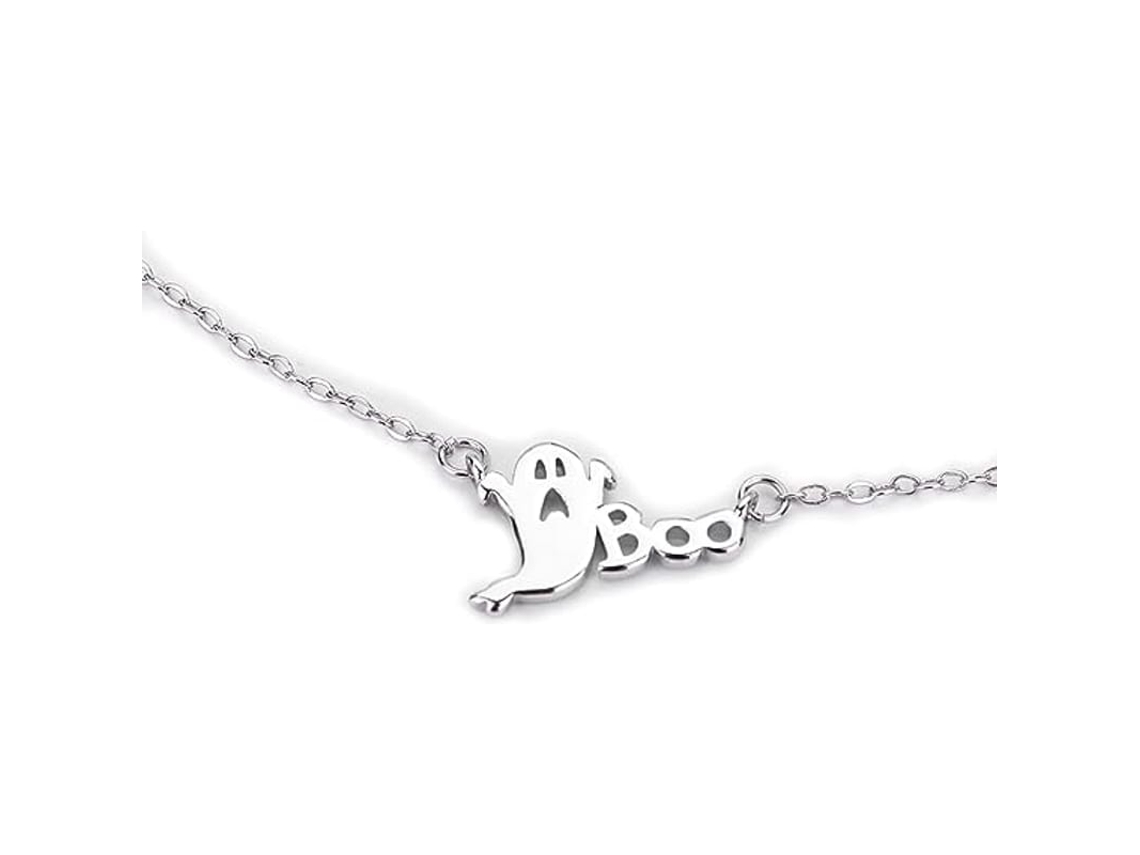 Halloween Colar Com Pingente Ghost Boo Para Festas E Festa Prom Bijuterias Para Mulheres E Meninas