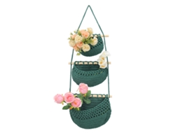 Laxiscreed Saco Multi-camada De Rede Para Frutas Com Tramas, Estilo Boêmio