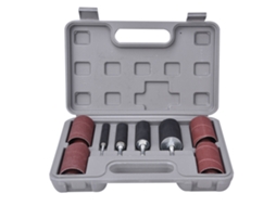 Kit De Lixas Para Metal E Madeira - Ferramenta De Polimento Para Carpintaria - Lixa Com Base