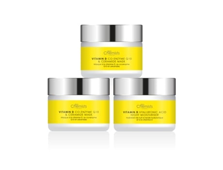 Coffret de Rosto SKIN CHEMISTS Vitamin D Ceramide Day Moisturiser + Vitamin D Hyaluronic Acid Night Moisturiser + Vitamin D Co-Enzyme Mask (60 ml)