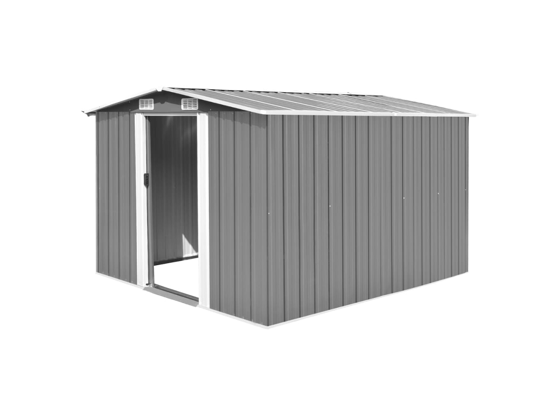 Abrigo VIDAXL Grey Aço (257x298x178 cm)