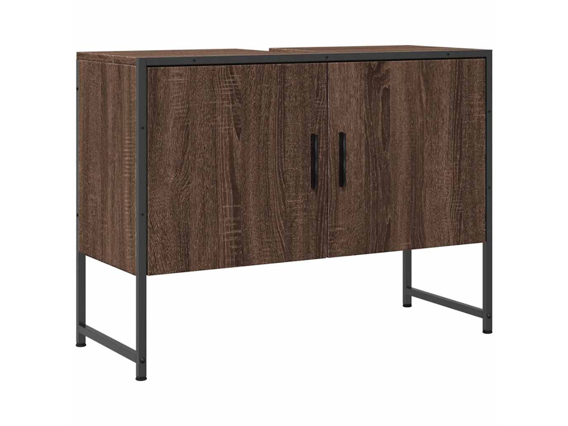 Bathroom Sink Cabinet, Bathroom Sink Cabinets Vidaxl Marrom Madeira Processada (n/a)