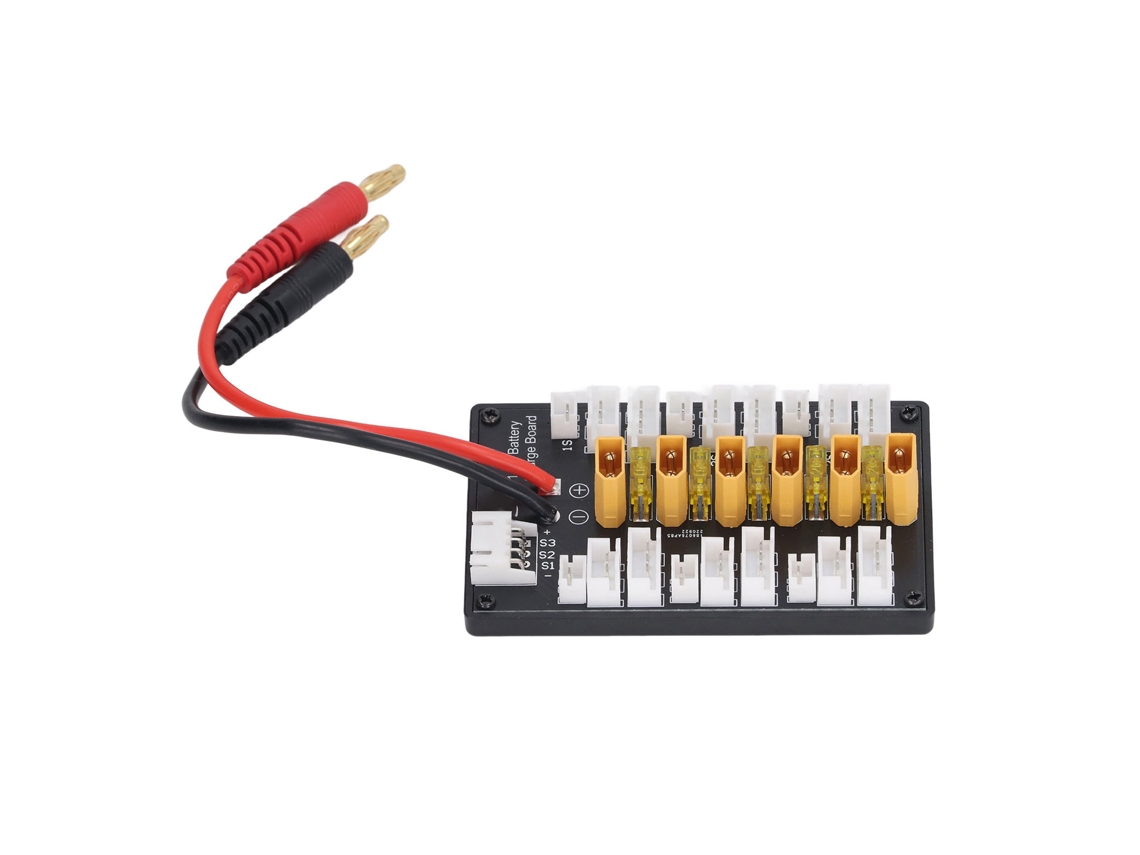 Placa de carregamento paralelo balanceado 1-3s para baterias de lítio. Placa de expansão de carregamento multifuncional.