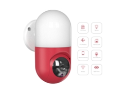 Lâmpada De Parede Câmera Ip Wi-fi 1080p Visão Noturna 360° Monitoramento Bebê Pet Com Áudio Bidirecional