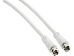 Cabo de Antena INLINE (Coaxial - 1 m - Branco)