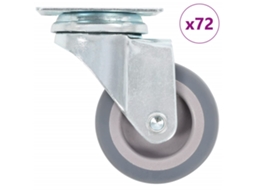 Vidaxl 72 Pcs Rodas Giratórias 50 Mm
