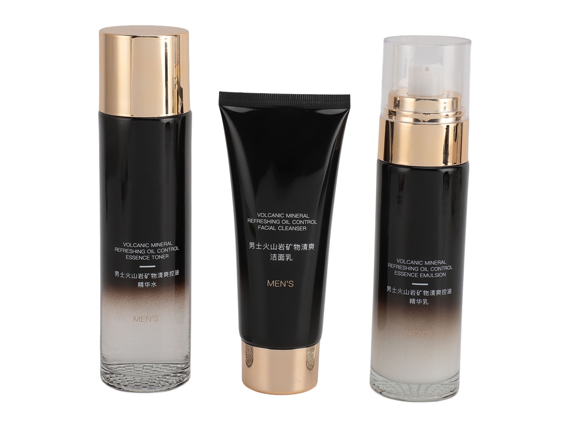 Kit De Cuidados Faciais Masculino Limpeza Suave E Hidratação
