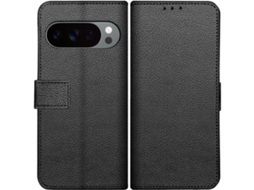 Just In Case Pu-couro Book Capa Preto Google Pixel 10/10 Pro
