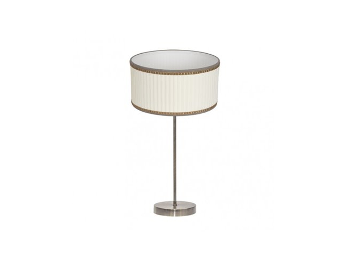 Alto Soprano Candeeiro De Mesa 1xe27 Couro/bege 60x30x30 Cm Fabrilamp