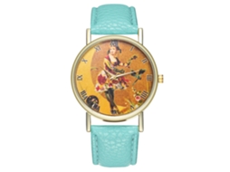 Reloj Analógico De Cuarzo Con Correa Pu Unisex Zhoulianfa Estilo Moderno (menta)