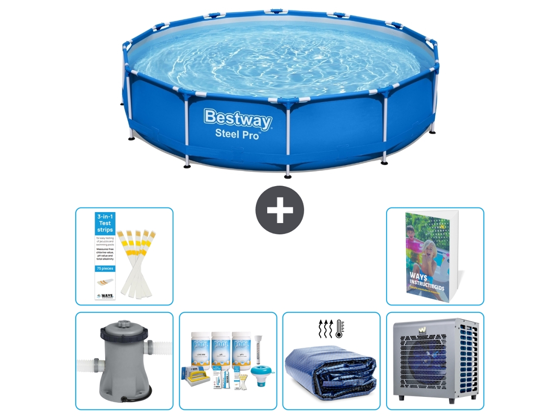 Piscina Bestway Steel Pro Redonda 305x76 Cm 5 peças S302 BESTWAY