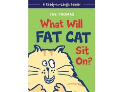 Livro what will fat cat sit on? de jan thomas (inglês)