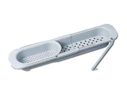 Organizador Telescópico Para Pia, Suporte Ajustável Pano De Prato, Extensível Armazenamento Na Ideal Cozinha (1 Unidade, Azul Cla -aquaforge