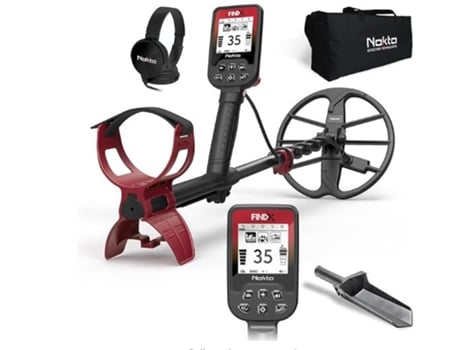 Detetor de Metais NOKTA Findx para Adultos Com Bobina À Prova de Água de 11” Profissional para Ouro
