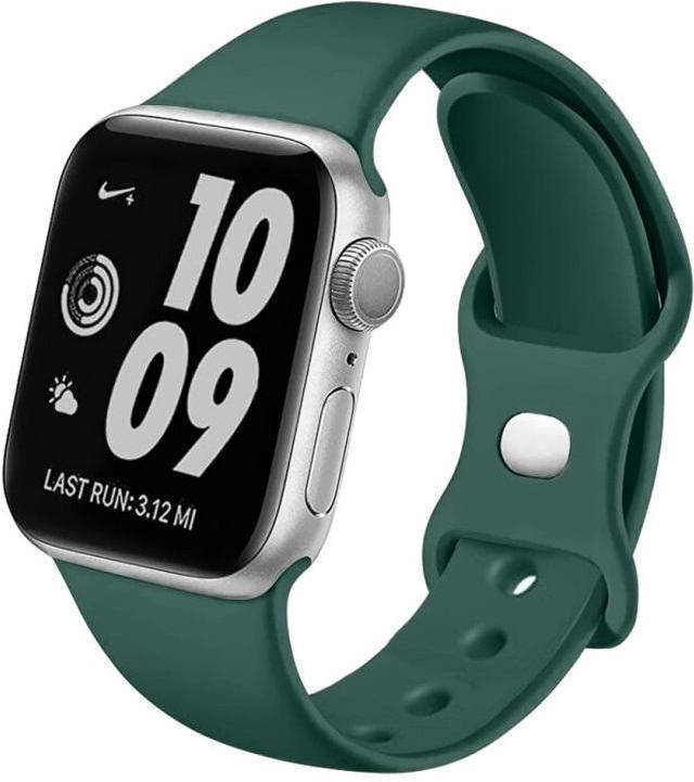 Bracelete Apple Watch 42/49 mm SWISSTEN Silicone (Verde)