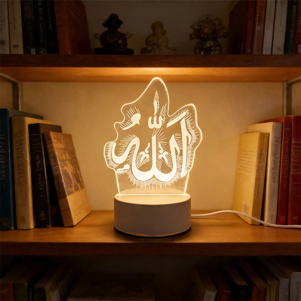 (luz Noturna-13) Luz Da Lua 3d Do Ramadã