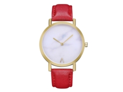 Relógio de pulso vermelho Zlf0198-j para homens e mulheres com movimento de quartzo.