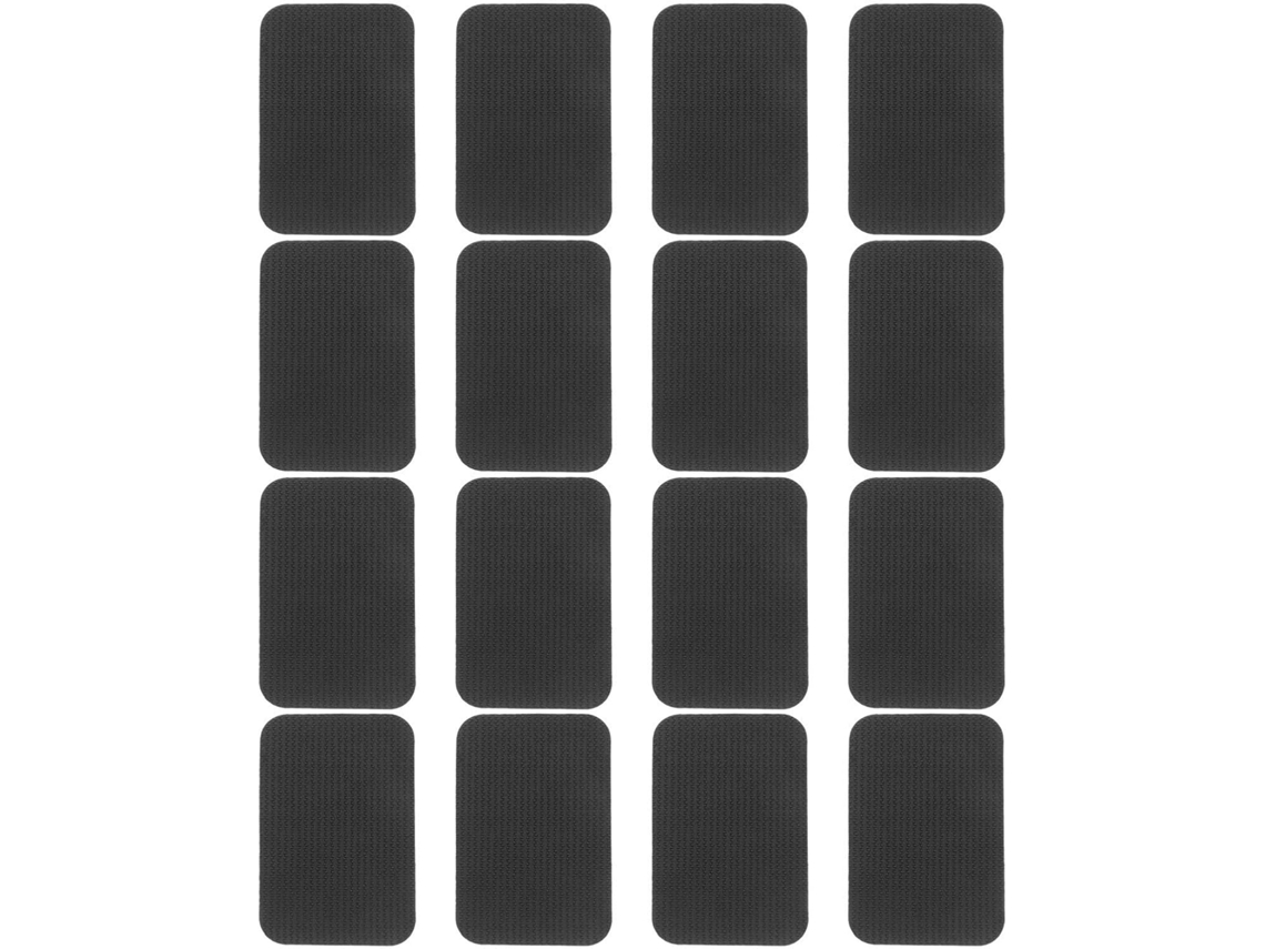 Conjunto De 16 Peças Prendedores Edredom Antiderrapantes Em Pvc Preto Hemobllo Com Fita Adesiva Para Sofás E Cortinas
