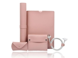 Soyan Para Macbook 5 Em 1 De 13,3 Polegadas, Capa De Pvc Com Suporte Para Cabos Adaptador De Energia Mouse Aquaforge