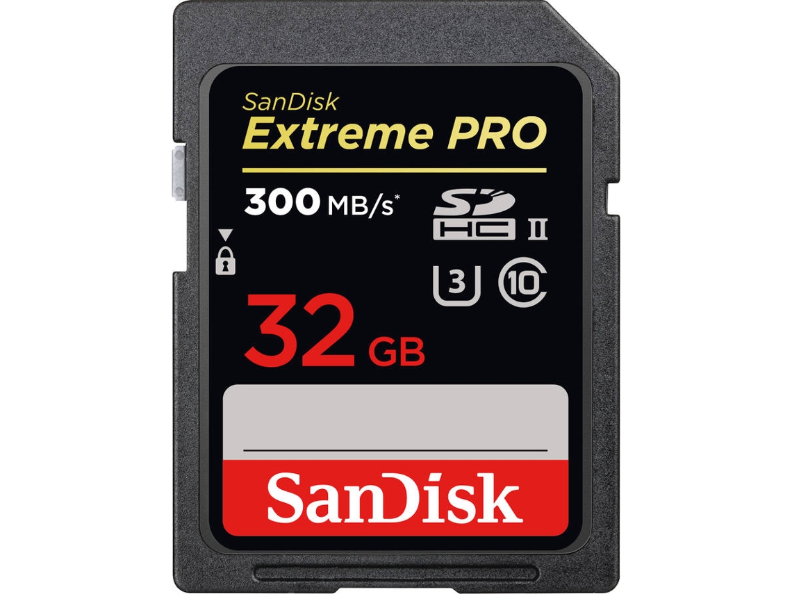 Cartão Memória SDHC SANDISK Extreme Pro 32GB 300MB/s UHS-II