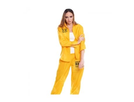 Fato de Mulher ACAN Prisioneiro Amarelo - Camisola e Calças de Prisioneiro (Tam.: S)