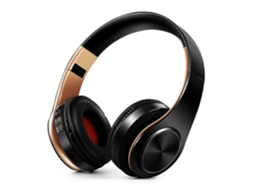 Fones de Ouvido Estéreo Hi fi Bluetooth com Rádio Fm, Suporte para Cartão Sd e Microfone TAISHENGDA