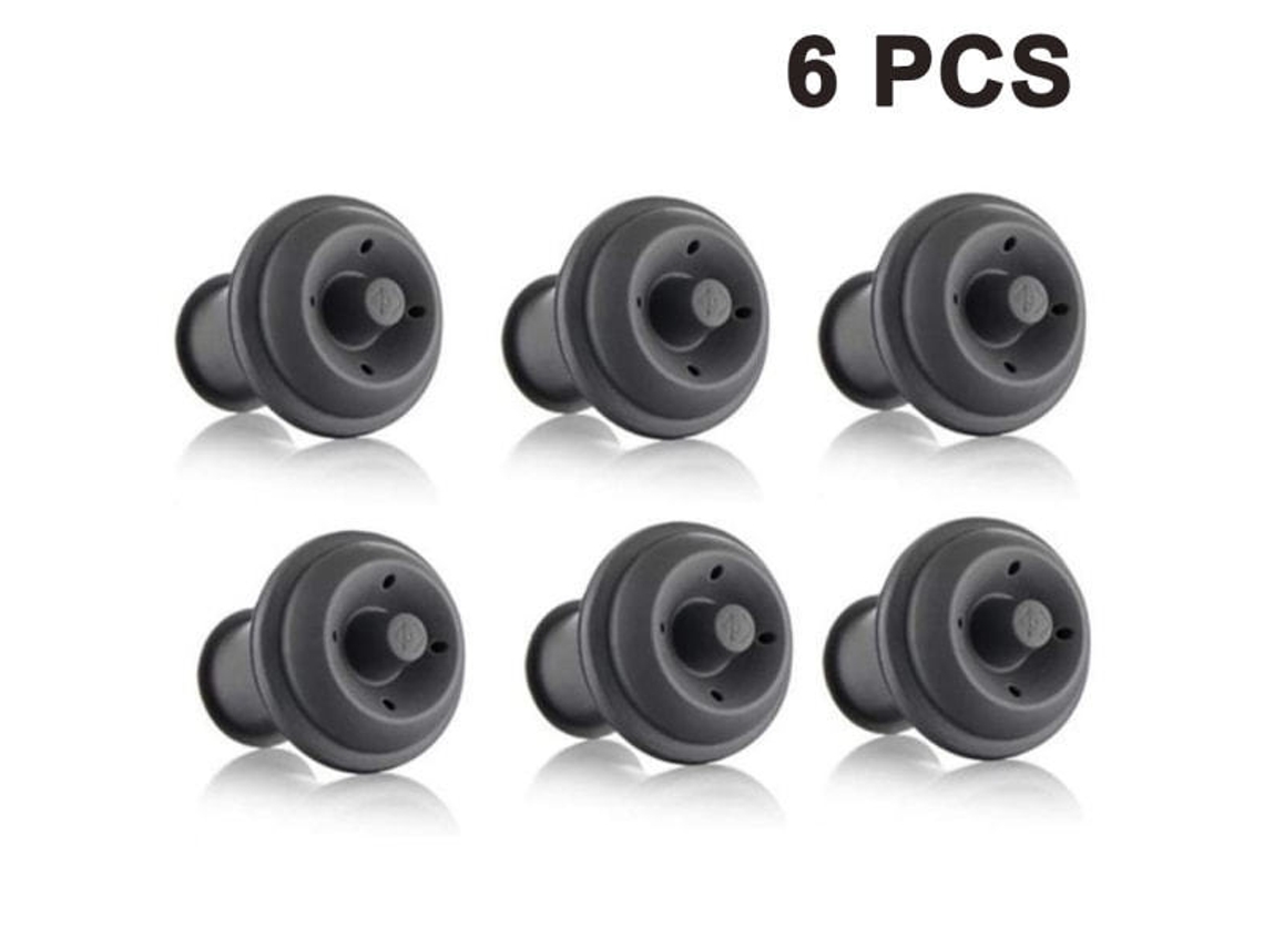 Conjunto De 6 Rolhas Para Vinho, Reutilizáveis