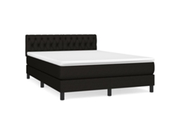 Box Spring Bed, Box Spring Beds Vidaxl Preto Tecido (140 X 190 Cm)