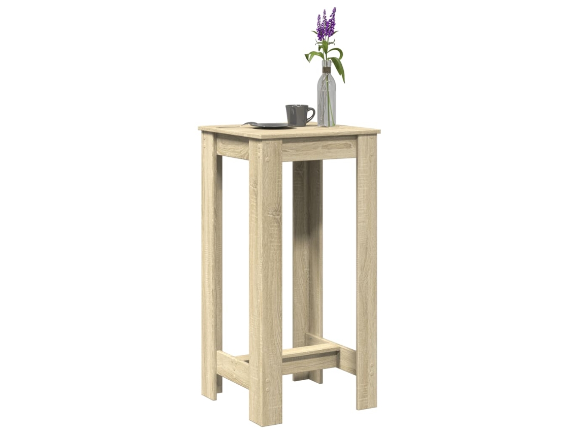 Vidaxl Mesa De Bar 51x50x103,5 Cm Derivados De Madeira Carvalho Sonoma