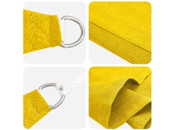 Maison Exclusive - Vela De Sombra 7 X 5 X 5 M Hdpe Triangular Amarelo