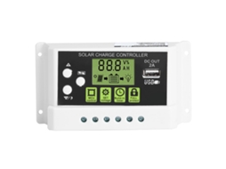 Controlador de Carga Solar PWM 12v 24v 10a com LCD e USB | S/MARCA