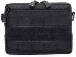 Bolsa de Cintura, Nylon, Trilhas, Cor Preta AQUAFORGE