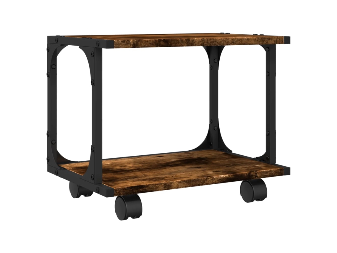 Printer Stand, Printer Stands Vidaxl Marrom Madeira Processada