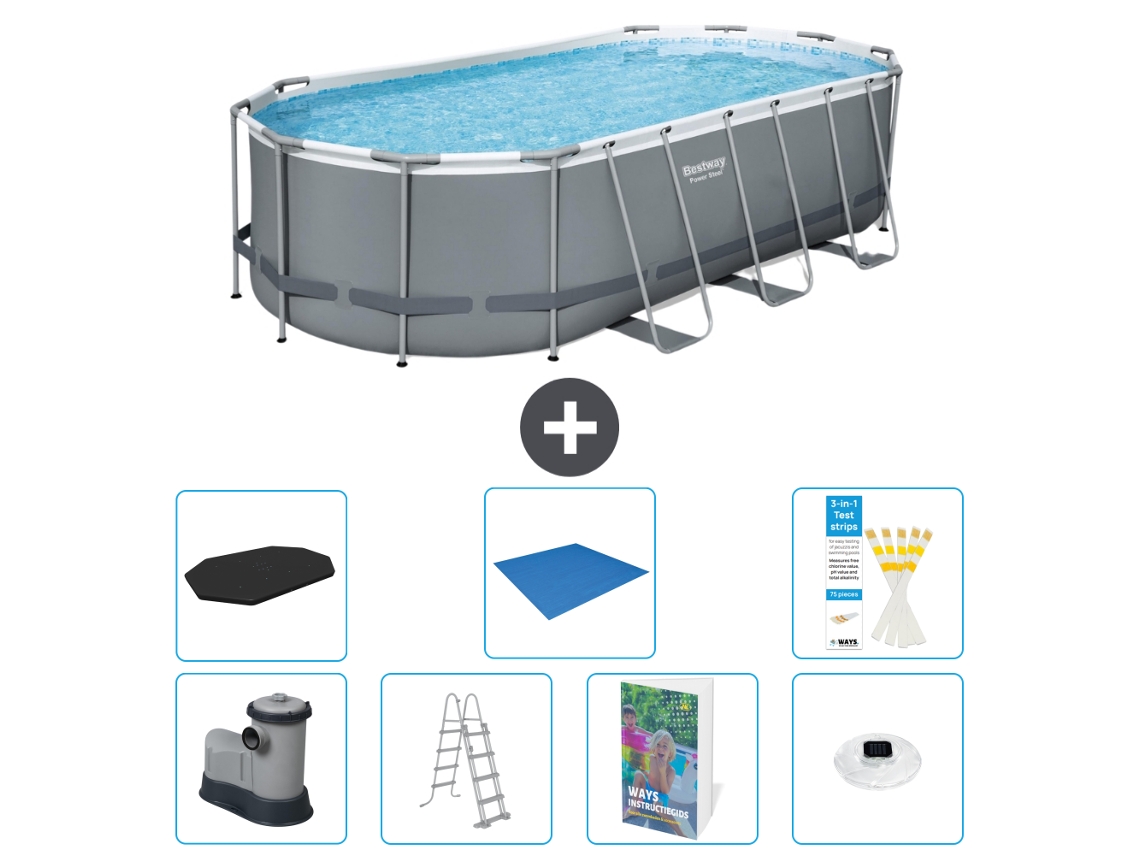 Bestway Piscina Bestway Power Steel Oval - 549x274x122 Cm - 8-peças S596
