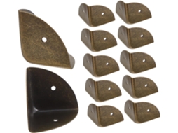 Protetores De Canto Metálicos Vintage 40mm Para Malas E Caixas Madeira, 12 Peças, Proteção Resistente Para Bordas E