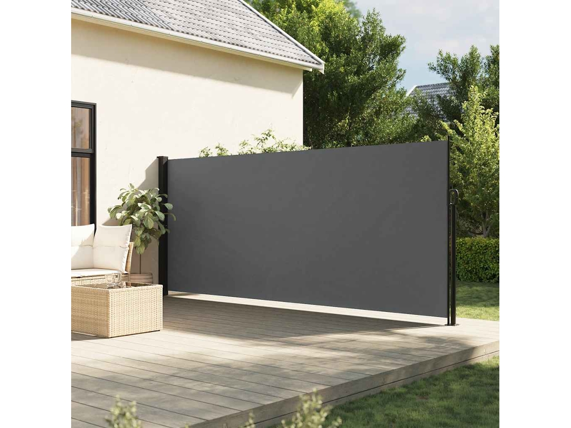 Vidaxl Toldo Lateral Retrátil 180x500 Cm Antracite