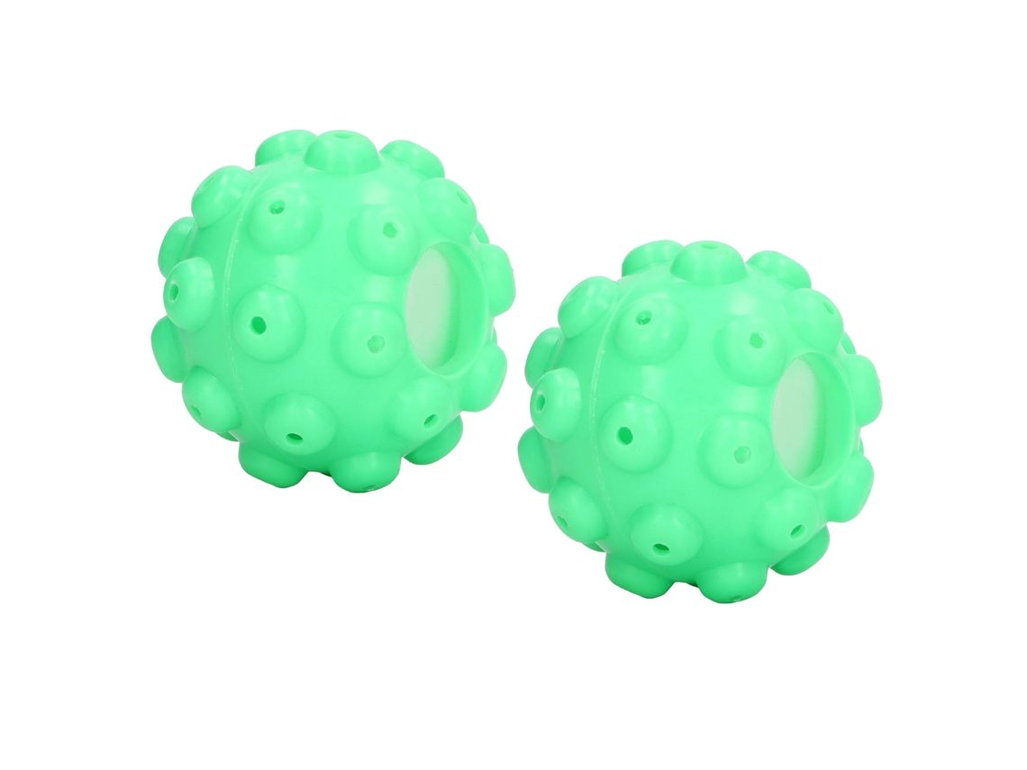 2pcs Bola De Lavanderia Vapor Pvc Reutilizável Roupas Rugas Suavizantes Para Máquina De Lavar