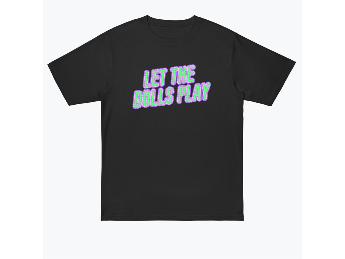 Let The Dolls Play Baller Fc Black T-shirt-l