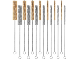 Conjunto De 14 Escovas Arame Latão Para Tubos Aço Inoxidável, 30cm 12 Polegadas, Kit De Escovas Arame Redondas 30cm 12 Polegadas